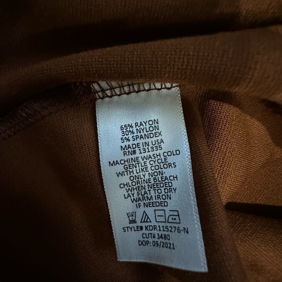 Socialite Cut Out Bodycon Dress Brown Size L - Picture 7 of 7